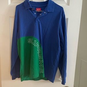 Supreme long sleeve polo shirt